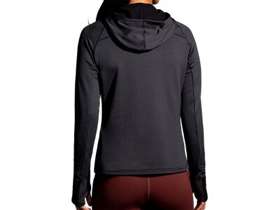 BROOKS Damen Sweatshirt Notch Thermal Hoodie 2.0 Schwarz