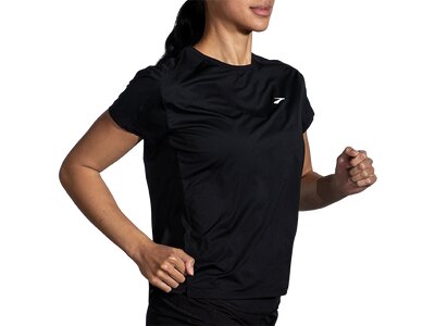 BROOKS Damen T-Shirt Sprint Free Short Sleeve 2.0 Schwarz