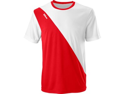WILSON Herren Shirt TEAM II CREW Team Red Rot