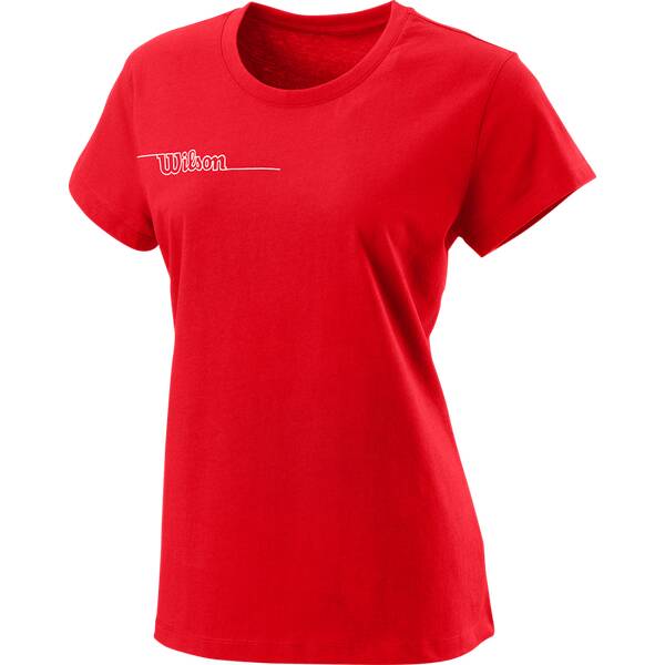 WILSON Damen Shirt TEAM II TECH TEE W Team Red