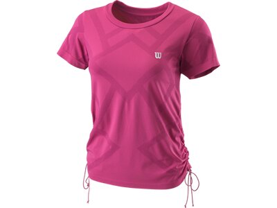 WILSON Damen Shirt PWR SMLS CREW II W Rouge Pink