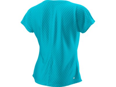 WILSON Damen Shirt TRAINING V-NECK II W SCUBA BLUE Blau