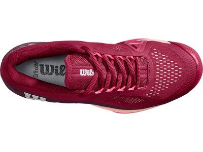 WILSON Damen Tennisoutdoorschuhe RUSH PRO 4.0 W Beet Red/W Rot