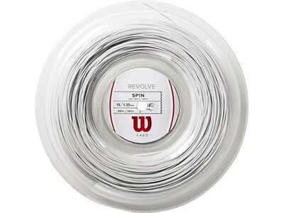WILSON Tennissaite "Revolve" 200m Rolle white Silber