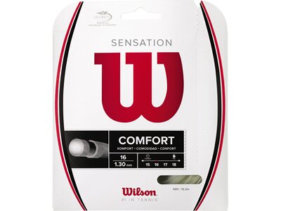 WILSON Tennis-Saite Sensation 16 Grau