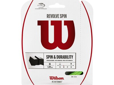 WILSON Tennissaite / Saitenrolle "Revolve Spin 16 Green 1,3 mm 12,2 m" Grün