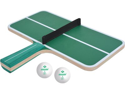 DONIC Tischtennis-Set Schildkröt Ping Pong Challenge Tischtennis-Set, 1 Schläger in Form einer klein Grün
