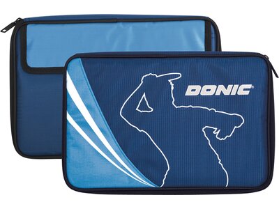 DONIC Donic-Schildkröt Tischtennis Schlägerhülle Legends, Schlägerhülle für bis zu zwei Schläger, in Blau