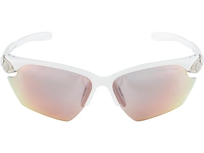 ALPINA Sportbrille TWIST FIVE HR S white matt-silver QVMRB+ Rot