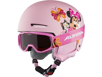 ALPINA Kinder Helm ZUPO DISNEY SET Pink
