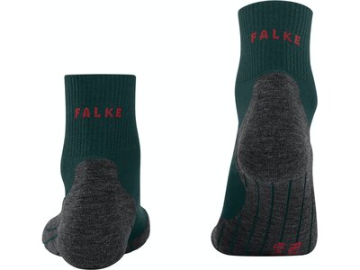 FALKE Herren Socken TK5 Wander Wool Short Grün