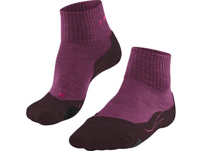 FALKE Damen Socken TK2 Wool Short Women Rot