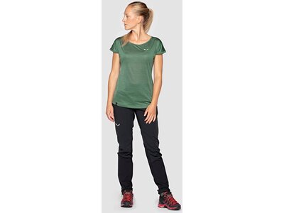 SALEWA Damen T-Shirt "Puez Melange Dryton" Grün