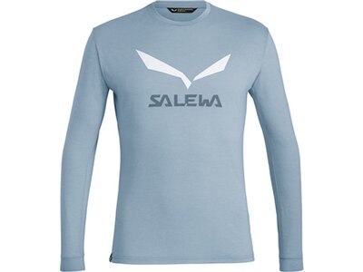 SALEWA Herren Shirt SOLIDLOGO DRY M L/S TEE Grau