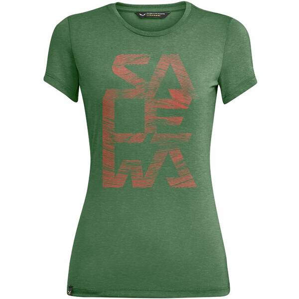 SALEWA Damen Shirt PRINT W T SHIRT › Grün  - Onlineshop Intersport
