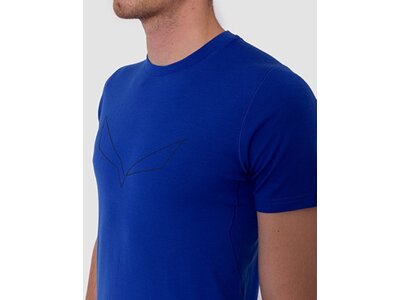 SALEWA Herren Shirt PURE LOGO AMR M T-SHIRT. Blau