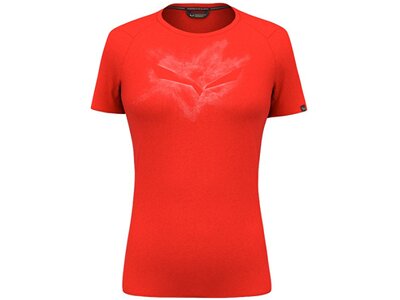 SALEWA Damen Shirt PURE CHALK DRY W T-SHIRT Rot