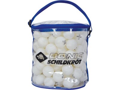 SCHILDKRÖT Ball Donic-Schildkröt Tischtennisball Jade, Poly 40+ Qualität, 144 Stk. in Tragetasche, w Weiß