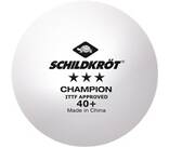 Vorschau: SCHILDKRÖT Tischtennisball 3-Stern CHAMPION POLY 40+ 4er
