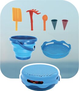 7in1 Sandspielzeug Set, (Sand Toys) Farbe: blau 000 -