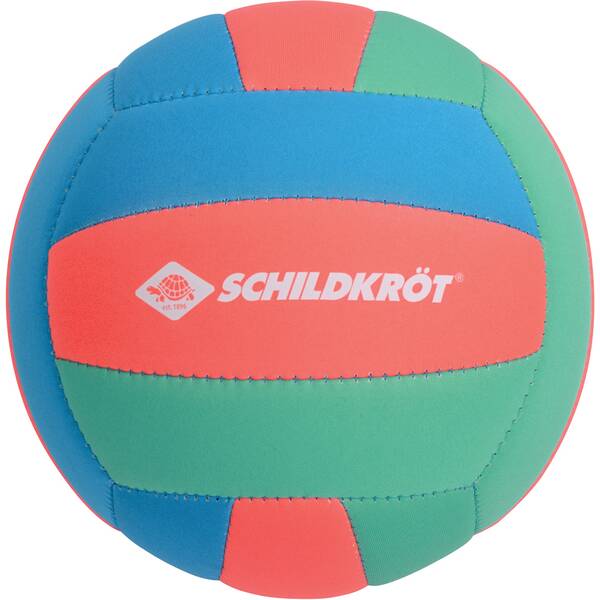 SCHILDKRÖT Ball Schildkröt Beachvolleyball Tropical, Neopren Volleyball Größe 5, Ø 21 cm, normale Gr