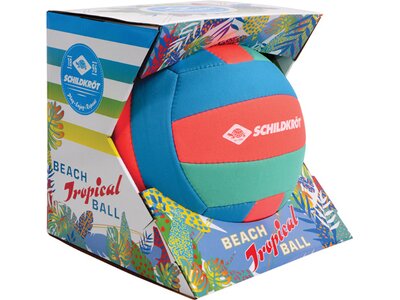 SCHILDKRÖT Ball Schildkröt Beachvolleyball Tropical, Neopren Volleyball Größe 5, Ø 21 cm, normale Gr Grün
