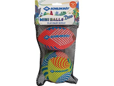 SCHILDKRÖT Schildkröt Mini-Ball-Duo Pack, Set bestehend aus 1 Volley und 1 American Football, Ø 9 cm Bunt