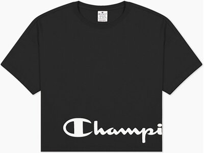 CHAMPION Damen Shirt Crewneck T-Shirt Schwarz