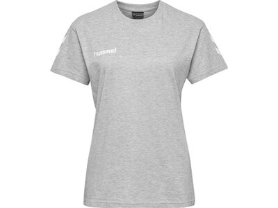 HUMMEL Damen T-Shirt GO COTTON Silber