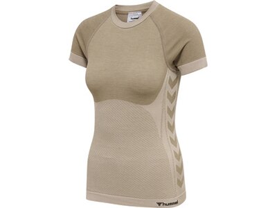 HUMMEL Damen Shirt hmlCLEA SEAMLESS TIGHT T-SHIRT Grau