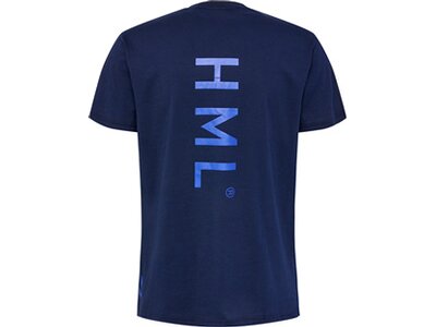 HUMMEL Herren Shirt hmlCOURT COTTON T-SHIRT S/S Blau