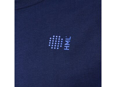HUMMEL Herren Shirt hmlCOURT COTTON T-SHIRT S/S Blau