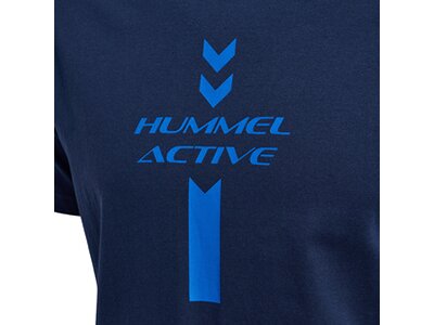 HUMMEL Herren Shirt hmlACTIVE GRAPHIC CO TEE S/S Blau