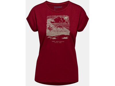 MAMMUT Damen Shirt Mountain T-Shirt Women Fujiyama Rot