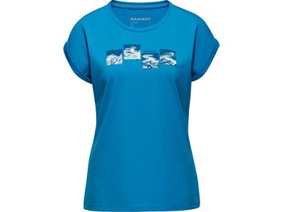 MAMMUT Damen Shirt Mountain T-Shirt Women Day and Night Blau