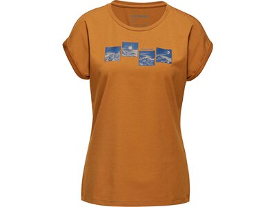MAMMUT Damen Shirt Mountain T-Shirt Women Day and Night Braun