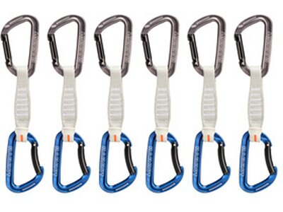 MAMMUT Workhorse Keylock 12 cm 6-Pack Quickdraws Blau