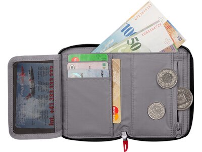 MAMMUT Kleintasche Zip Wallet Mélange Schwarz
