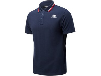 NEW BALANCE Herren T-Shirt NB Classic Short Sleeve Polo Blau