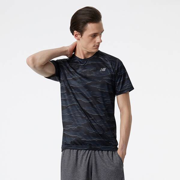 NEW BALANCE Herren T-Shirt Printed Accelerate Short Sleeve