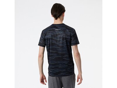 NEW BALANCE Herren T-Shirt Printed Accelerate Short Sleeve Schwarz