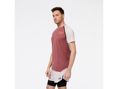NEW BALANCE Herren T-Shirt Accelerate Pacer Short Sleeve Rot