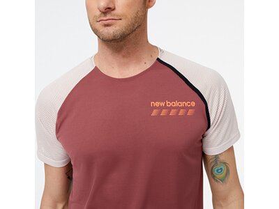 NEW BALANCE Herren T-Shirt Accelerate Pacer Short Sleeve Rot