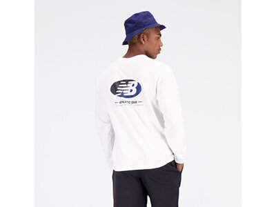 NEW BALANCE Herren T-Shirt Essentials Reimagined Cotton Jersey Long sleeve T-shirt Weiß
