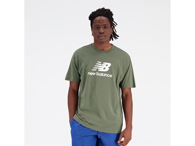 NEW BALANCE Herren T-Shirt Essentials Stacked Logo Cotton Jersey Short Sleeve T-shirt Grün