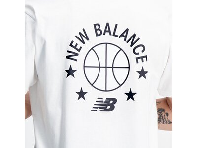 NEW BALANCE Herren Shirt Hoops Essentials T-Shirt Weiß