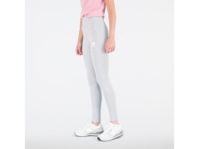 NEW BALANCE Damen Tights Essentials Stacked Logo Cotton Legging Grau