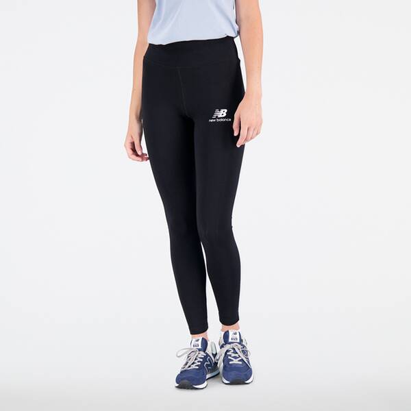 NEW BALANCE Damen Tights Essentials Stacked Logo Cotton Legging › Schwarz  - Onlineshop Intersport