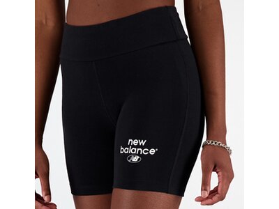 NEW BALANCE Damen Shorts Essentials Reimagined Archive Cotton Fitted Short Schwarz