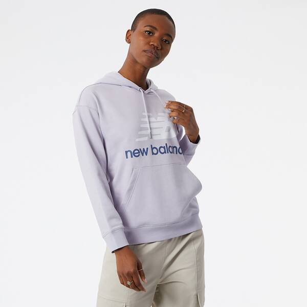 NEW BALANCE Damen T-Shirt NB Essentials Stacked Logo Oversize